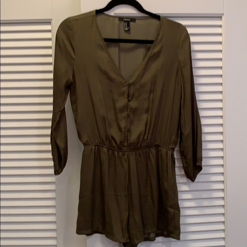 Forever 21 Army green Romper